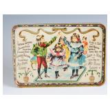 A TIN LITHO TRAY, 