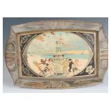 A TIN TRAY ADVERTISING AN ITALIAN LIQUEUR C. 1910