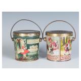 CIRCA 1930S TIN LITHO HARD CANDY TINS W/ RHYMES