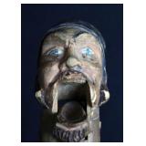 AN ANTIQUE FRENCH CARVED WOOD NUT CRACKER