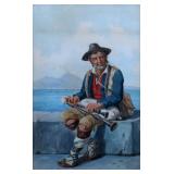 FIGLIO DE VIVO (ITALIAN 19TH C.) WATERCOLOR C 1900