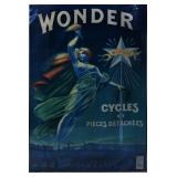ORIGINAL FRENCH BICYCLE POSTER FOR WONDER CYCLES