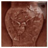 A 19TH C. GLAZED TILE, AMERICAN ENCAUSTIC TILING