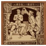 A MINTON BROWN TRANSFER MOYR SMITH ROB ROY TILE