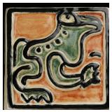 SHEARWATER POTTERY TILE, MANNER OF WALTER ANDERSON
