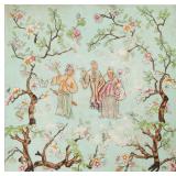 LARGE CHINOISERIE ART TILE SIGNED COPELAND, C 1900