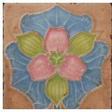 AN ARTS AND CRAFTS INFLUENCE TERRA COTTA TILE