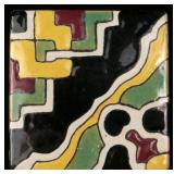 AN EARLY 20TH CENTURY TERRA COTTA ART TILE