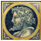 A CONTINENTAL ART TILE CIRCA 1900
