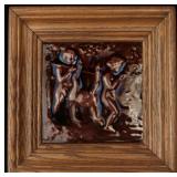 A VICTORIAN HIGH GLAZE TILE, A. E. TILE CO LIMITED