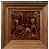 A VICTORIAN HIGH GLAZE TILE, A. E. TILE CO LIMITED