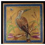 A UNUSUAL CIRCA 1890 MINTON TILE WITH BIRD