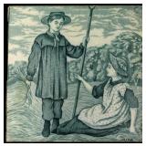 A WEDGWOOD ART TILE, ALLEGORY OF THE MONTH OF JUNE