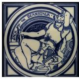A MINTON MOYR SMITH JACK BEANSTALK SERIES TILE