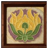 ROOKWOOD TUBE-LINED ARTS AND CRAFTS INFLUENCE TILE