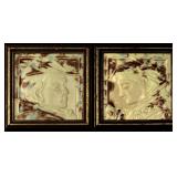HAMILTON TILE WORKS VICTORIAN PORTRAIT ART TILES