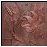 AN INTERESTING ENCAUSTIC TILE WORKS ART TILE