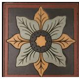 AN ARTS & CRAFTS INFLUENCE ETCHED STONEWARE TILE