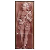 A VICTORIAN FIREPLACE SURROUND ART TILE TRIPTYCH