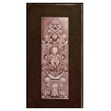 A VICTORIAN NEOCLASSICAL DESIGN TILE TRIPTYCH