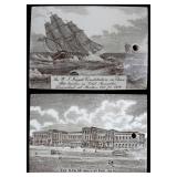 TWO CERAMIC CALENDARS DATED 1904 AND 1909