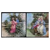 AMSTERDAM HOLLAND TRANSFER DECORATED TILES