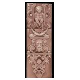 A VICTORIAN NEOCLASSICAL DESIGN TILE TRIPTYCH