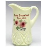 A CUSTARD GLASS SOUVENIR OF CONEY ISLAND, C. 1915