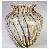 AN OUT-OF -THE-ORDINARY CZECH ART GLASS VASE