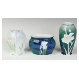 THREE EARLY 20TH CENTURY HEUBACH PORCELAIN VASES