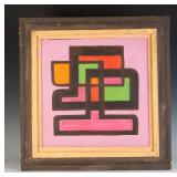 AN ERNEST SCHRANK PAINTING, DATED 1974