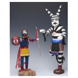TWO LATE 20TH CENTURY KACHINA DOLLS