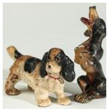 A VINTAGE HUBLEY CAST IRON DOG PAPERWEIGHT