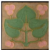 A GOOD EARLY 20TH C. ARTS AND CRAFTS MOVEMENT TILE