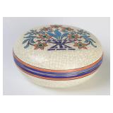 A LONGWY FRENCH ART POTTERY COVERED BOX