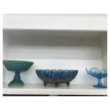 carnival glass, depression glass