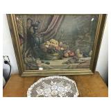 picture- urn and fruit