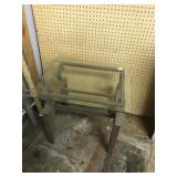 glass top side table/night stand