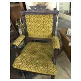 wood and uoholstered chair