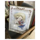 picture- girl with blue bird