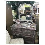 painteddresser with mirror
