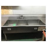 Produce 3 compartment sink