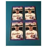 4 Curt Schilling Rookies 4 Curt Schilling Rookies