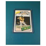 1980 Topps Rickey Henderson Rookie