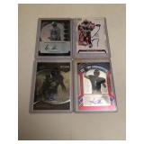 4 Autograph Inserts Football Cards