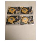 4 Green Bay Packers Helmet Cards