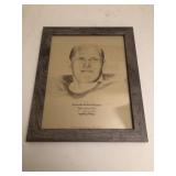 Framed Ray Nitschke Print Framed Ray Nitschke Print