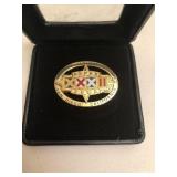 Super Bowl 32 Press Pin Super Bowl 32 Press Pin