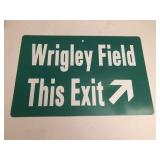 Chicago Cubs Wrigley Field Sign Chicago Cubs Wrigley Field Sign