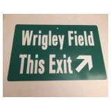 Chicago Cubs Wrigley Field Sign